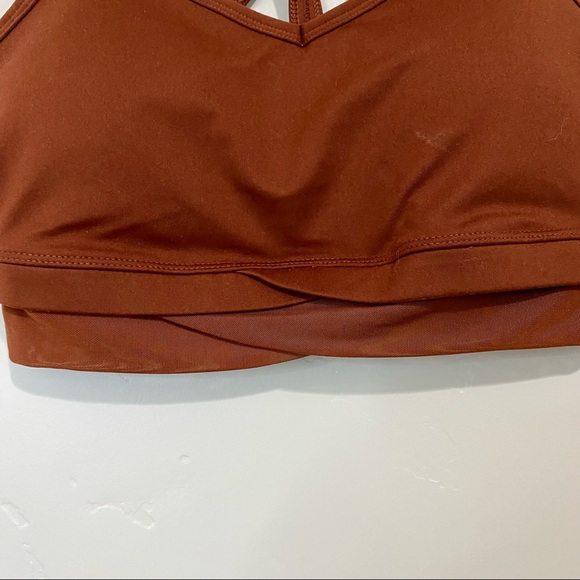 All In Motion Women’s Light Support Longline Sports Bra Russet Size Small NWT - Picture 3 of 6